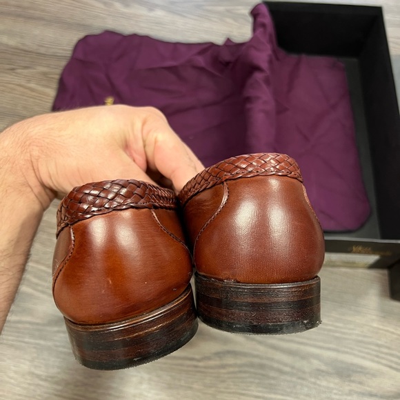 NEW Allen Edmonds Maxfield Chili Woven Tassel Loafers 9.5 3E main image 4